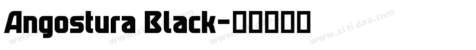 Angostura Black字体转换